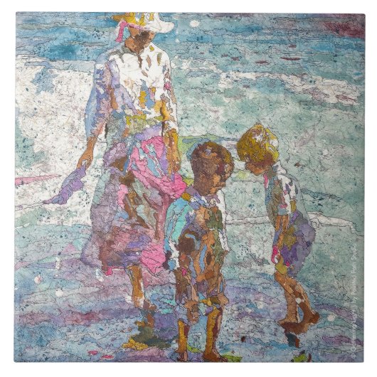 Gathering Light © – Fine Art Ceramic Tile タイル (正面)