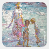 Gathering Light © – Fine Art Sticker スクエアシール (正面)