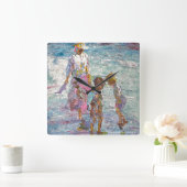 Gathering Light © – Fine Art Wall Clock スクエア壁時計 (ホーム)