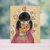 Gathering Loveハートアートワークプリントサイン アクリルサイン (ニュートラル)