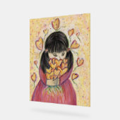 Gathering Loveハートアートワークプリントサイン アクリルサイン (傾斜)