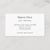 Gathering Loveハートアート名刺 名刺 (裏面)