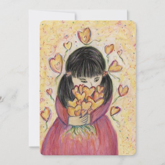 Gathering Loveハートカラフル招待状 招待状 (正面)