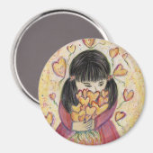 Gathering Loveハート感動的冷蔵庫用マグネット マグネット (正面/裏面)