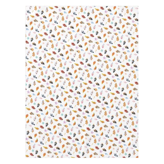 Gathering of Clownfish | Ocean Art Design テーブルクロス (正面)