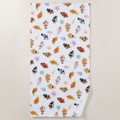 Gathering of Clownfish | Ocean Art Design ビーチタオル (正面)