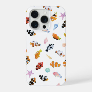 Gathering of Clownfish Ocean Art Design iPhone 15 Proケース