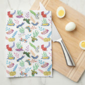 Gathering of Nudibranchs | Ocean Art Design キッチンタオル (四つ折り)