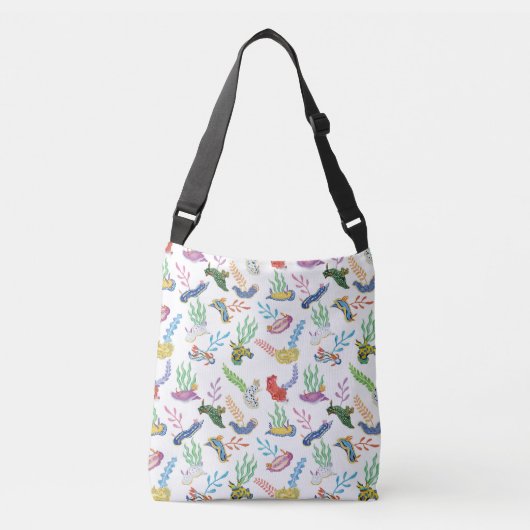 Gathering of Nudibranchs | Ocean Art Design クロスボディバッグ (正面)