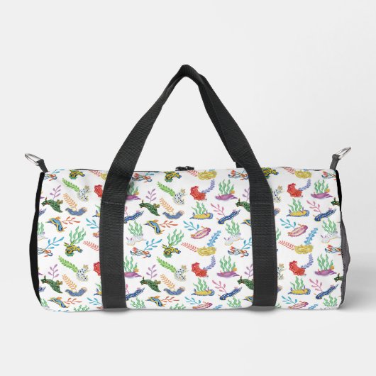 Gathering of Nudibranchs | Ocean Art Design ダッフルバッグ (正面)