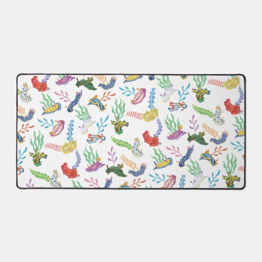 Gathering of Nudibranchs | Ocean Art Design デスクマット (正面)