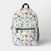 Gathering of Nudibranchs | Ocean Art Design プリントバックパック (正面)