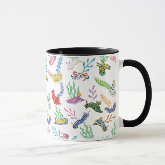 Gathering of Nudibranchs | Ocean Art Design マグカップ (右)