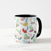 Gathering of Nudibranchs | Ocean Art Design マグカップ (正面右)