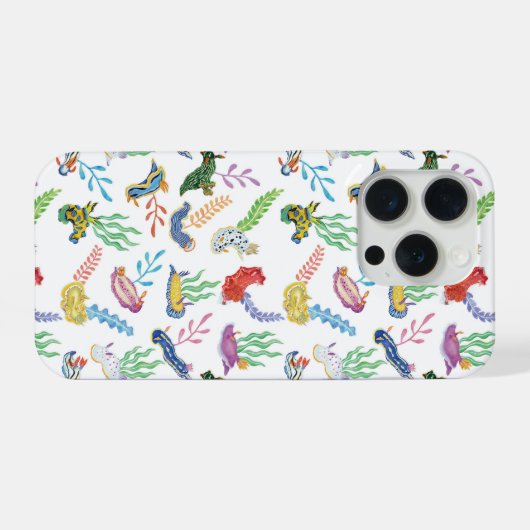 Gathering of Nudibranchs | Ocean Art Design iPhoneケース (裏面横)
