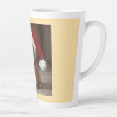 Gatinho fofo com chapéu do papai Noel. カフェラテマグ (右)