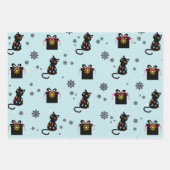 Gatito Cat – クリスマスラッピング紙 ラッピングペーパーシート (正面3)