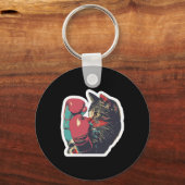 Gatito De Boxeoボクサークール猫ボクシング手袋とC キーホルダー (正面)