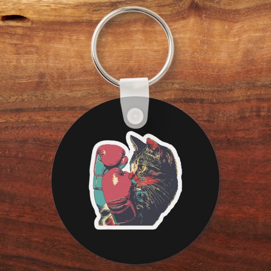 Gatito De Boxeoボクサークール猫ボクシング手袋とC キーホルダー (正面)
