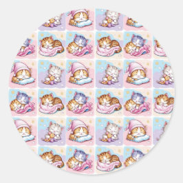 Gatito de Sueños Classic Round ラウンドシール