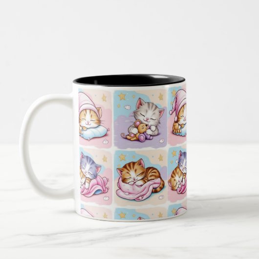 Gatito de Sueños Two-Tone Coffee Mug ツートーンマグカップ (左)
