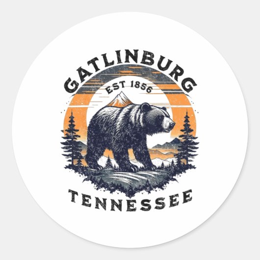 Gatlinburg  ラウンドシール (正面)