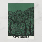 Gatlinburg Line drawing ポストカード (正面)