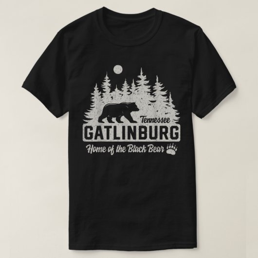 Gatlinburg Tennessee Black Bear Great Smoky Mounta Tシャツ (デザイン正面)