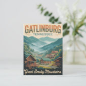 Gatlinburg Tennessee Great Smoking Mountains ポストカード (スタンド正面)