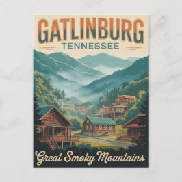 Gatlinburg Tennessee Great Smoking Mountains ポストカード