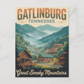 Gatlinburg Tennessee Great Smoking Mountains ポストカード