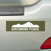 Gatlinburg Tennessee Please バンパーステッカー (車上)