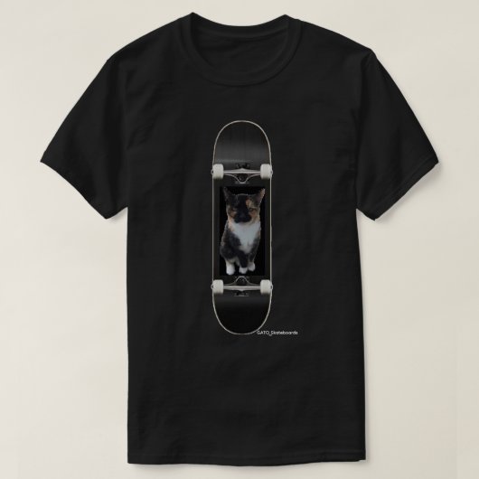 GATO スケートボード Tシャツ (デザイン正面)