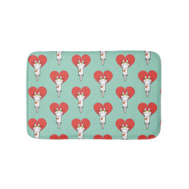 Gato aferrado al amor. バスマット