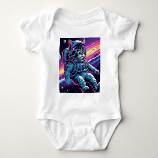 Gato Astronauta Divertida – Meowt of This World ベビーボディスーツ
