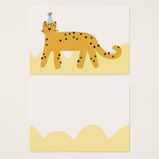 Gato cumpleañero con tonos amarillos (正面&裏面)