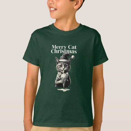Gato en la hierba. tシャツ (正面)