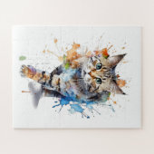 Gato en movimiento: belleza y gracia ジグソーパズル (横)