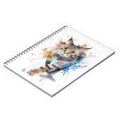 Gato en movimiento: belleza y gracia ノートブック (左側)