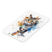 Gato en movimiento: belleza y gracia マグネット (左側)
