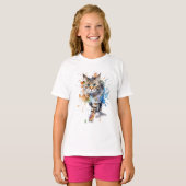  Gato en movimiento: belleza y gracia Tシャツ (正面フル)