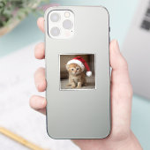 Gato fofo em noite de Natal. シール (スマートフォン)