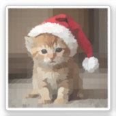 Gato fofo em noite de Natal. シール (正面)