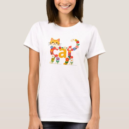 Gato fofo pet animal tシャツ (正面)