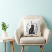 Gato místico bajo la luna クッション (椅子)