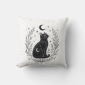 Gato místico bajo la luna クッション (正面)