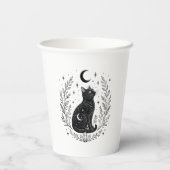 Gato místico bajo la luna 紙コップ (裏面)