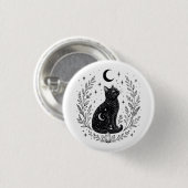 Gato místico bajo la luna 缶バッジ (正面&裏面)
