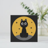 Gato negro sentado viendo las estrellas 招待状 (スタンド正面)