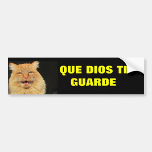 Gato - Que DiosのチタニウムGuarde (あなた上の神の腕時計はよろしいです) バンパーステッカー